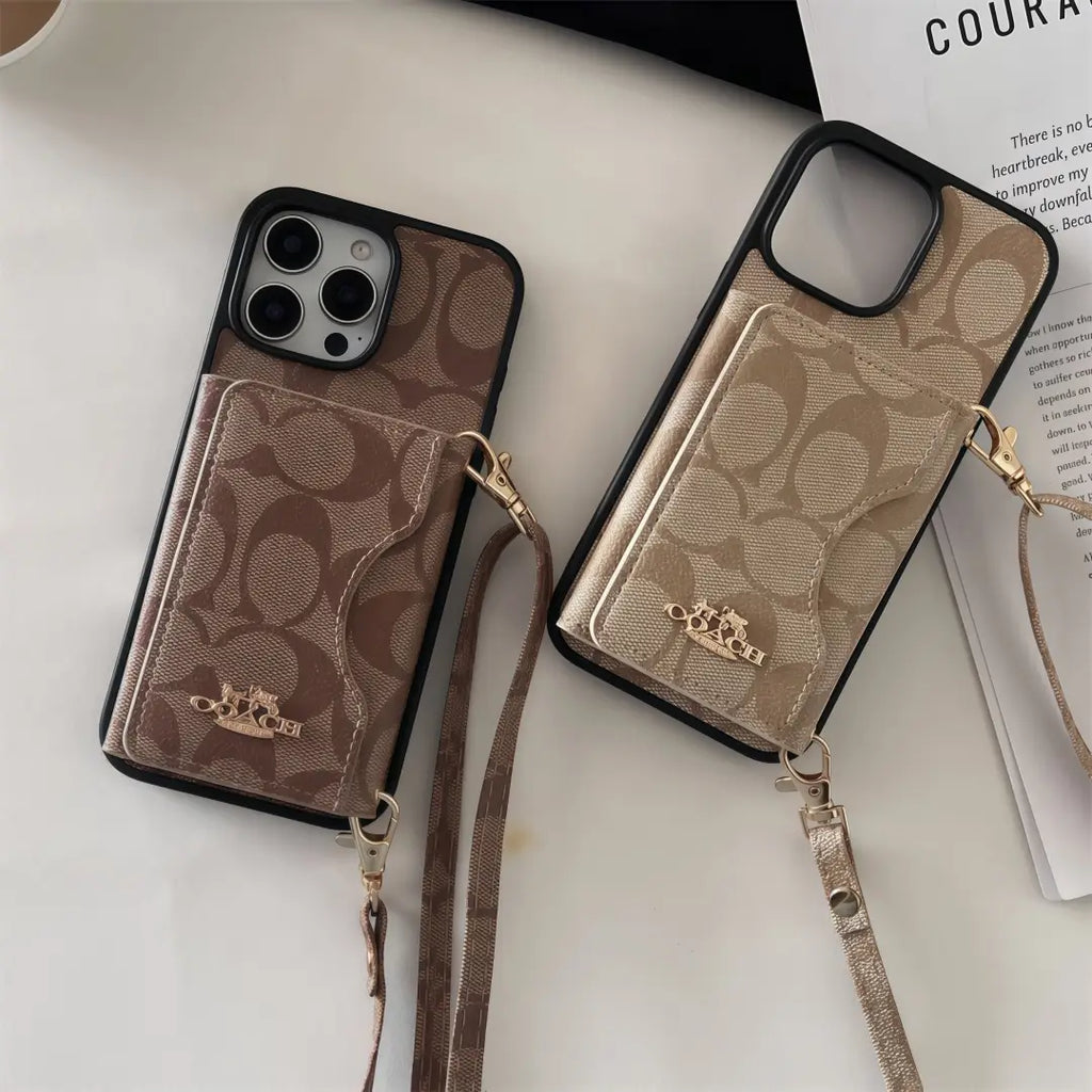 Coach iPhone Case with cardholder