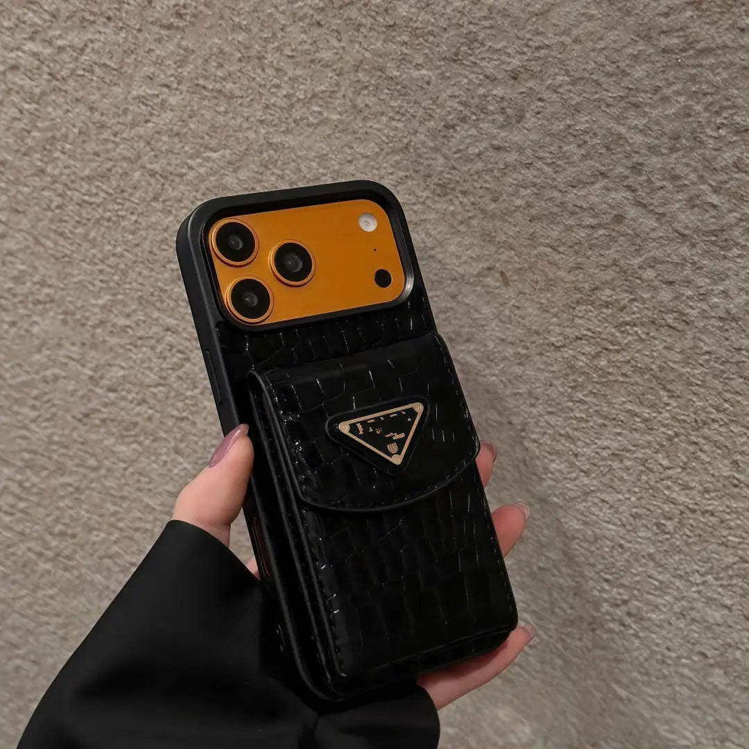 Prada Leather iPhone Case with Card Holder