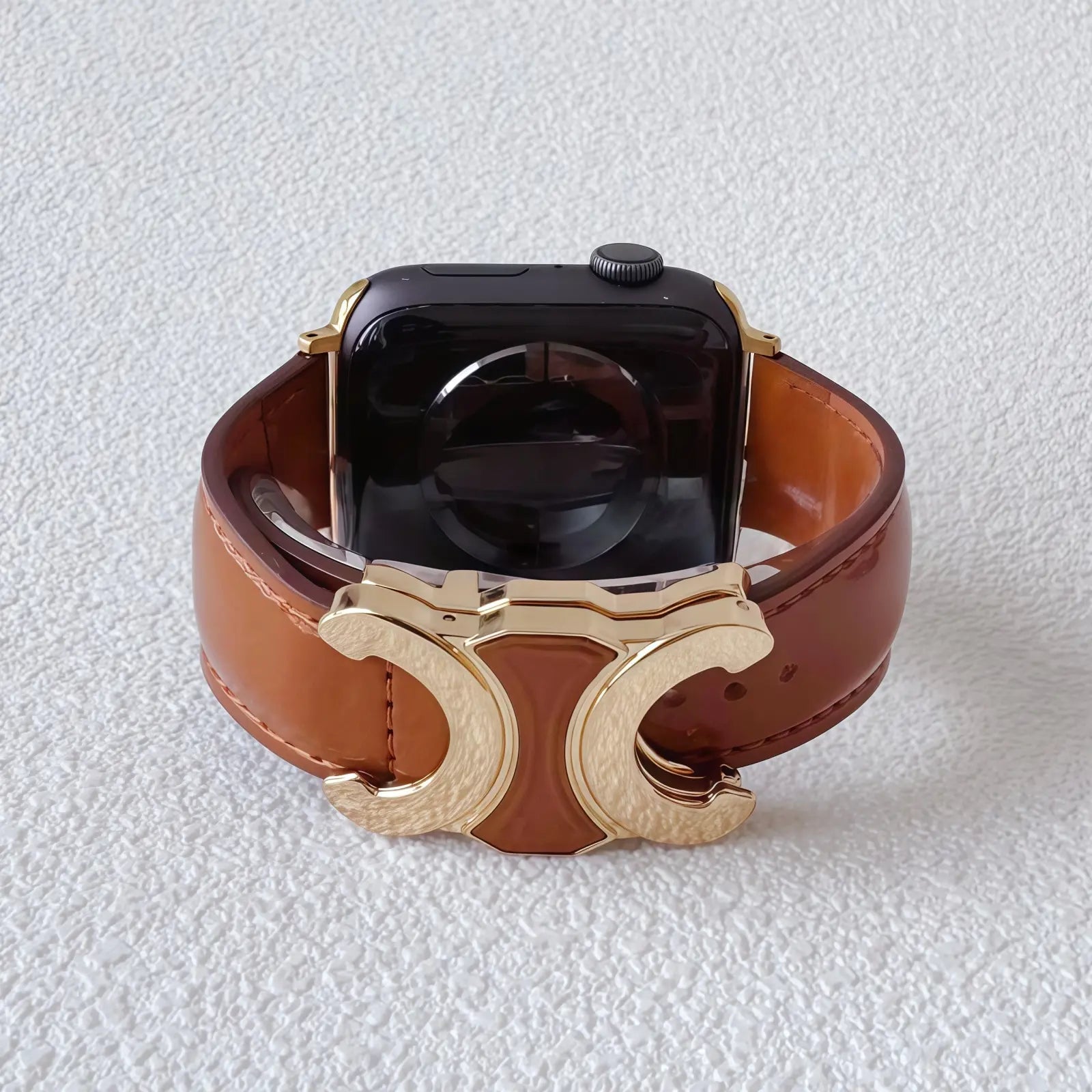 Double C-shape Leather Band