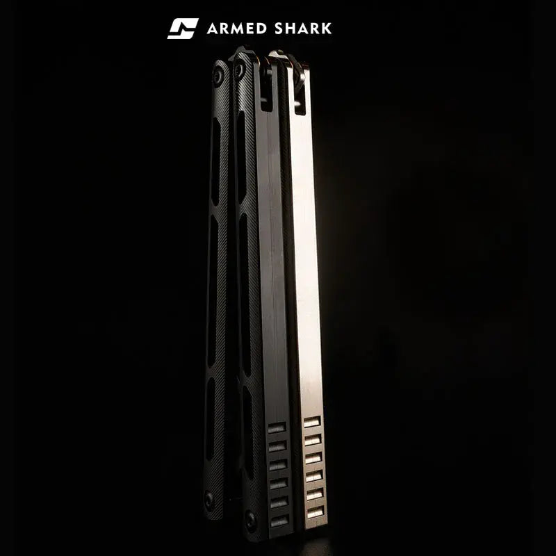Armed Shark Tsunami Titanium Alloy Balisong Trainer