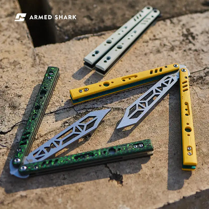 Armed Shark G10 Titanium Rep Balisong Trainer