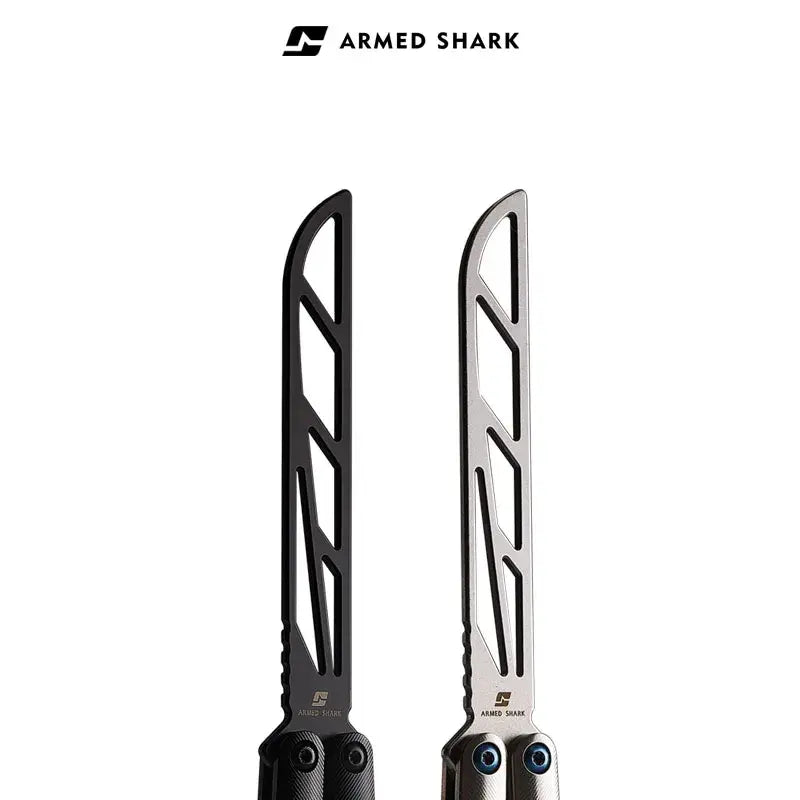 Armed Shark Tsunami Titanium Alloy Balisong Trainer