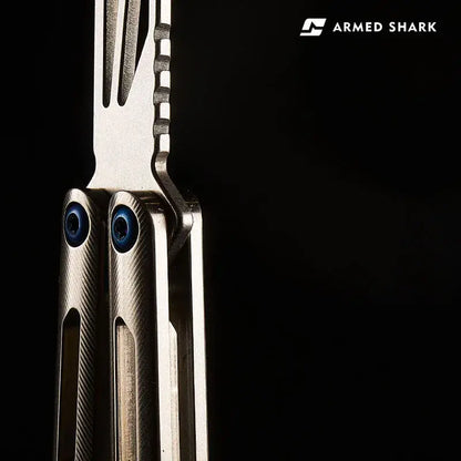 Armed Shark Tsunami Titanium Alloy Balisong Trainer
