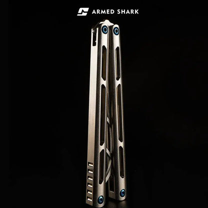 Armed Shark Tsunami Titanium Alloy Balisong Trainer