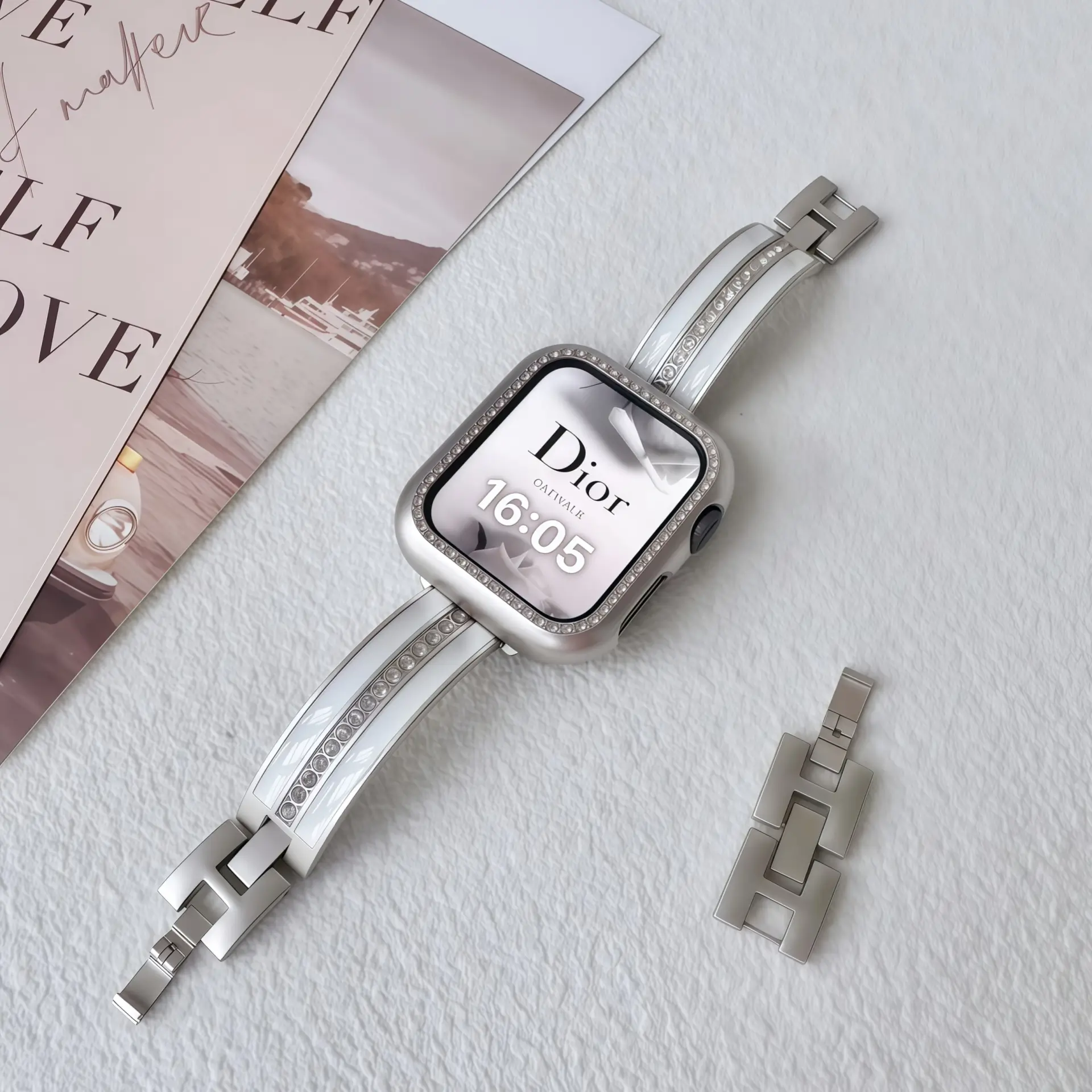 Crystal Bangle Apple Watch Band