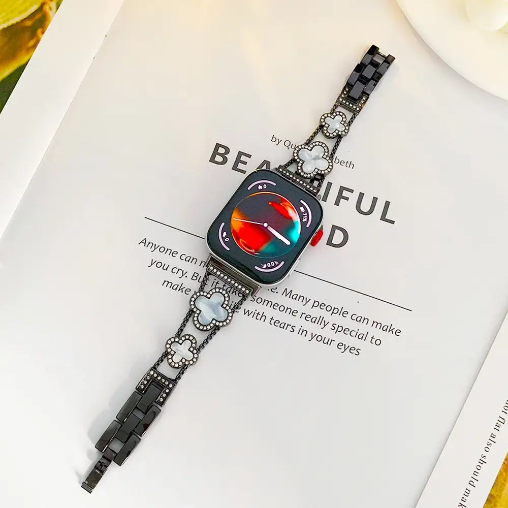 Diamond Clover Apple Watch Band