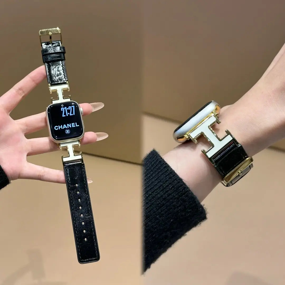 Double-H Leather Band