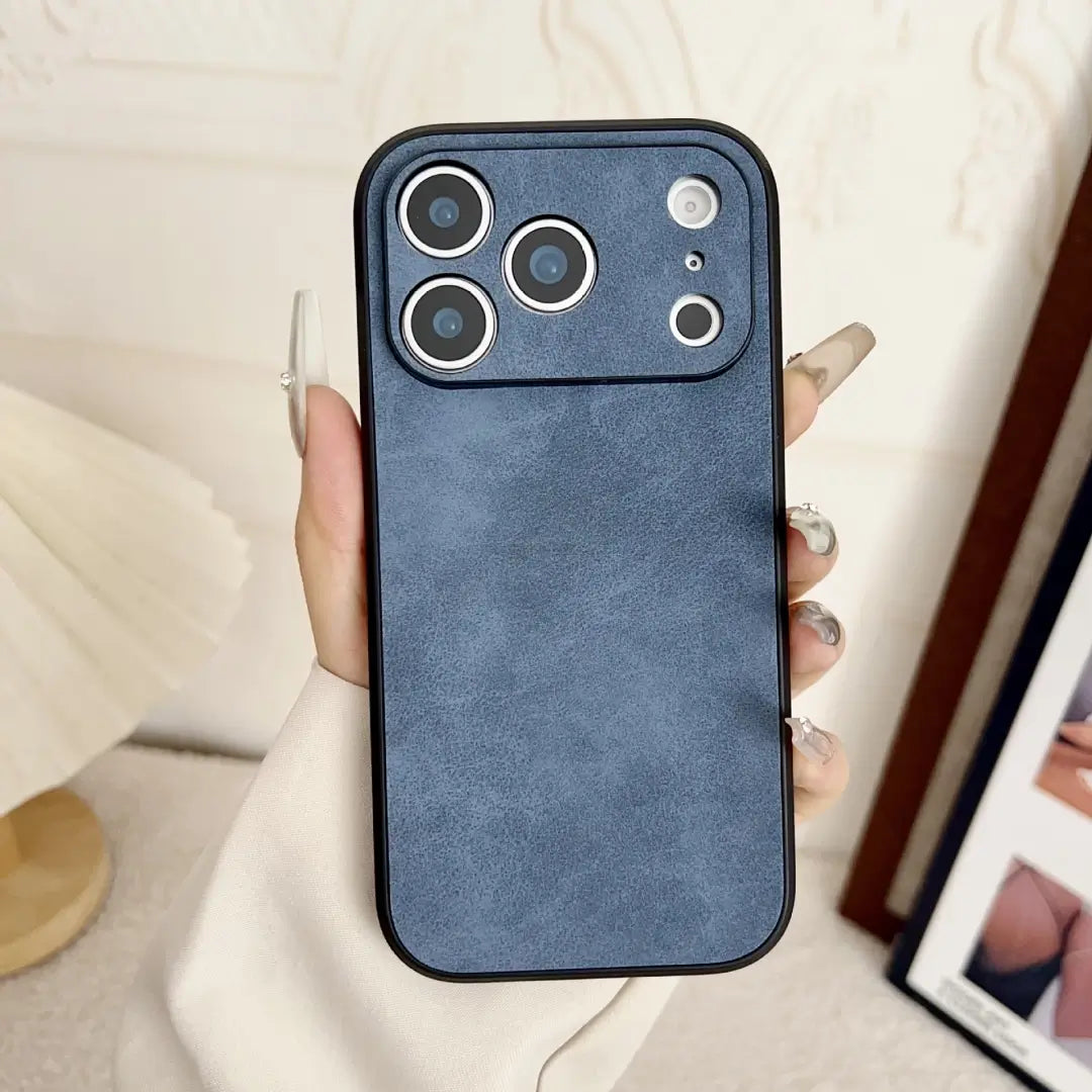 Custom Name Logo Engraved Phone Case– Suede