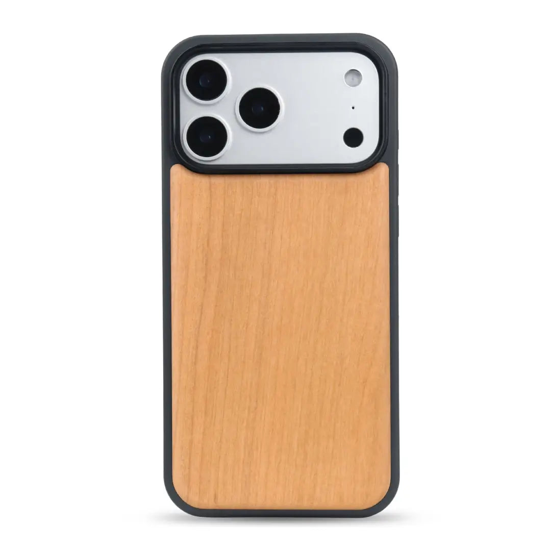 Custom Name Logo Engraved Phone Case – Wood