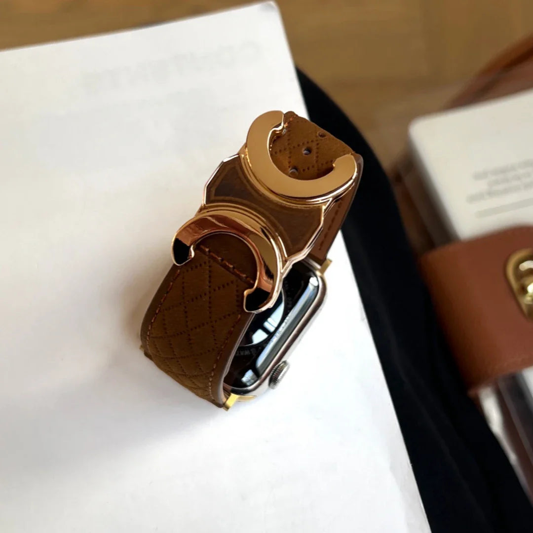 Double C-shape Leather Band