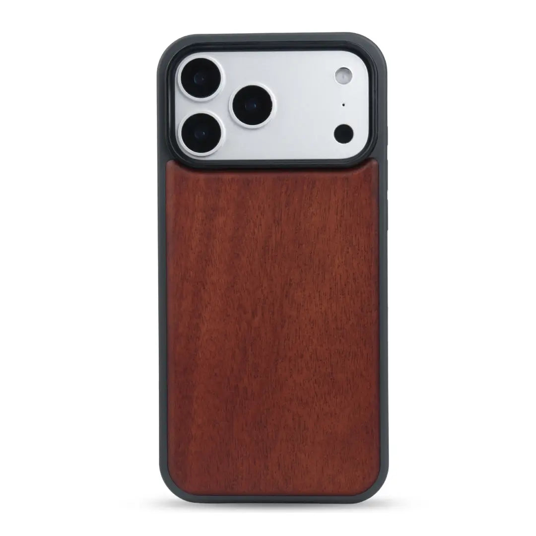 Custom Name Logo Engraved Phone Case – Wood