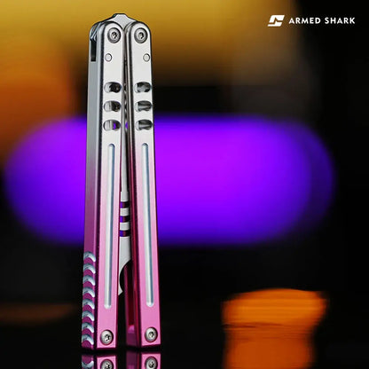 Armed Shark Inked Mako Bottle Opener Balisong Balisong