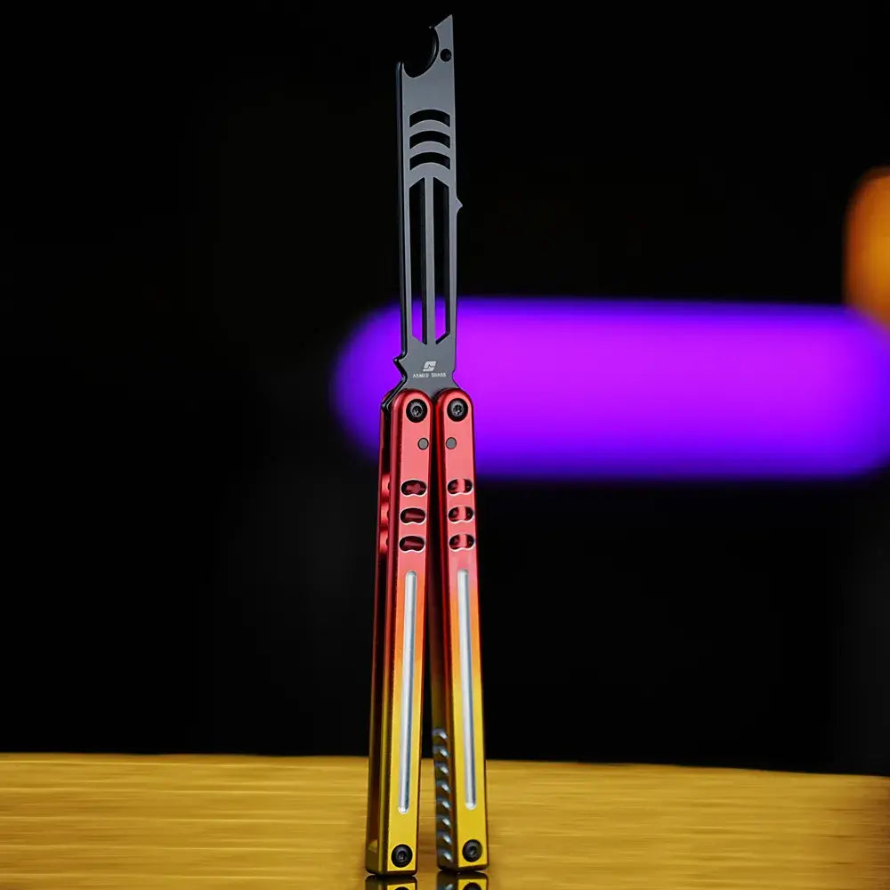 Armed Shark Inked Mako Bottle Opener Balisong Balisong