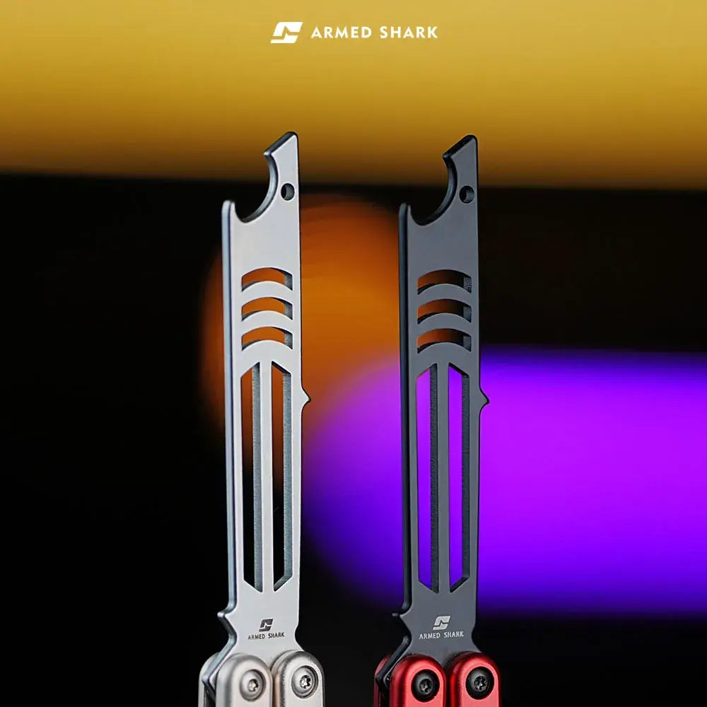 Armed Shark Inked Mako Bottle Opener Balisong Balisong