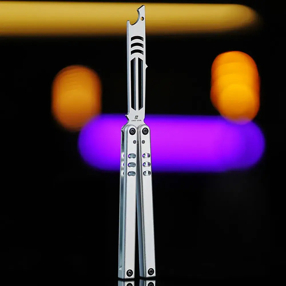 Armed Shark Inked Mako Bottle Opener Balisong Balisong