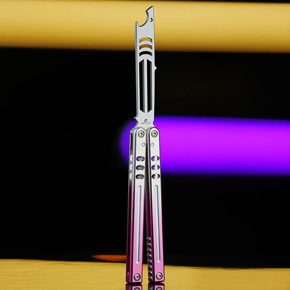 Armed Shark Inked Mako Bottle Opener Balisong Balisong