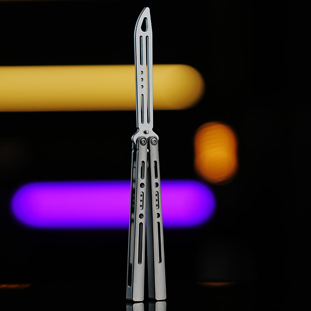 Armed Shark Sentinel TC4 Titanium Alloy Balisong Trainer