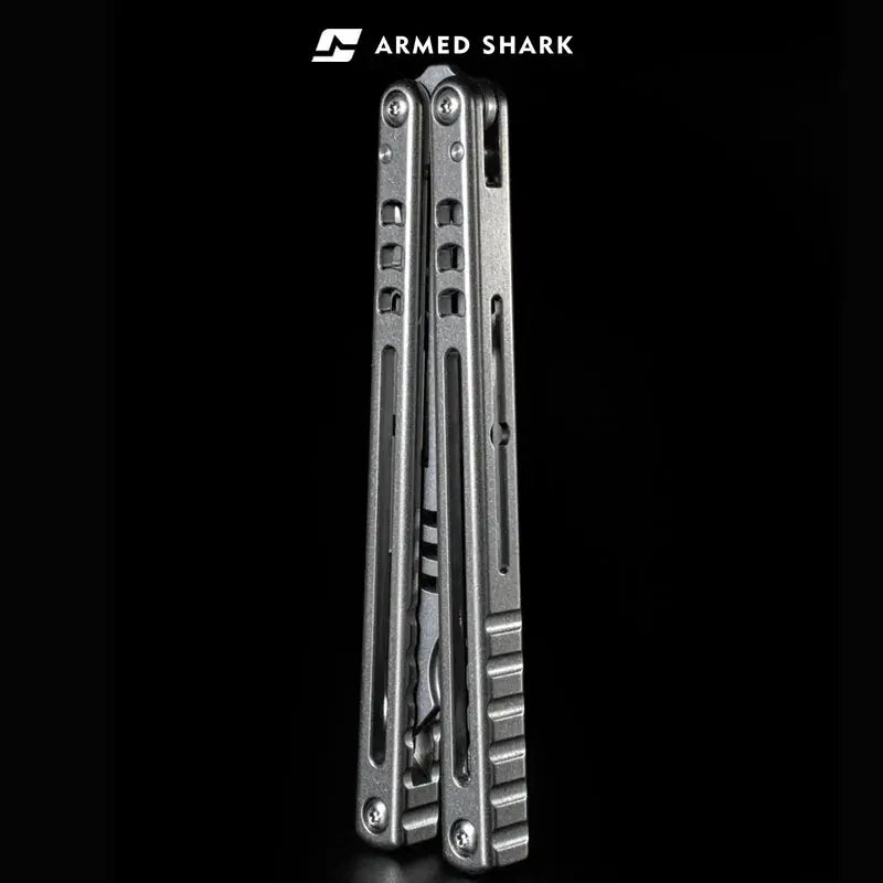 Armed Shark Titanium Inked Mako Bottle Opener Balisong Trainer