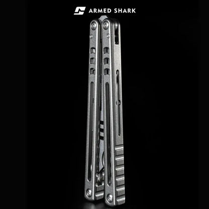 Armed Shark Titanium Inked Mako Bottle Opener Balisong Trainer