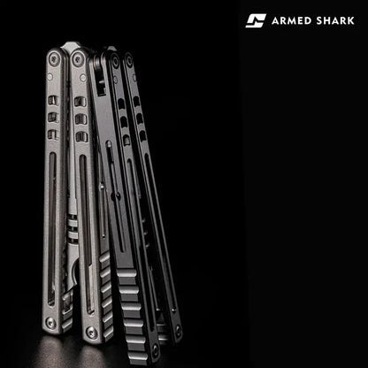 Armed Shark Titanium Inked Mako Bottle Opener Balisong Trainer