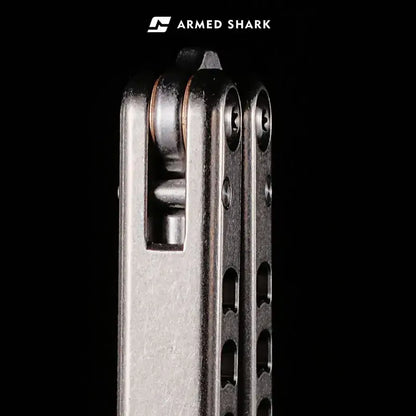 Armed Shark Titanium Inked Mako Bottle Opener Balisong Trainer