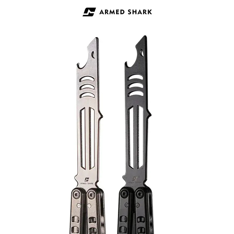 Armed Shark Titanium Inked Mako Bottle Opener Balisong Trainer