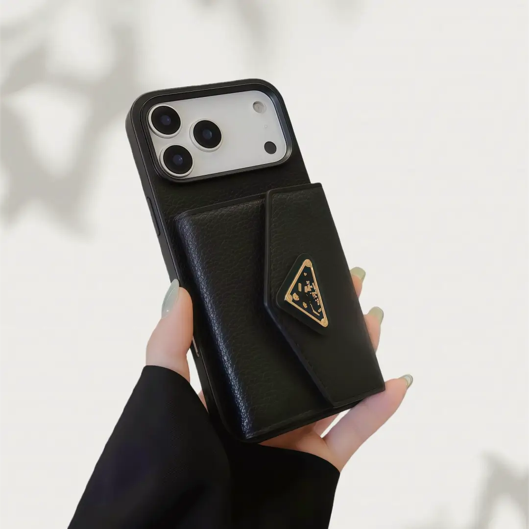 Prada Leather iPhone Case with Card Holder